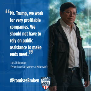 "Mr. Trump, we work for very profitable companies."